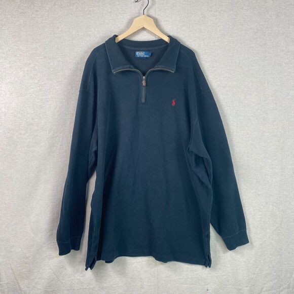 Polo Ralph Lauren Other - Ralph Lauren Mens 1/4 Zip Sweater Size 3XL Tall Embroidered Pony Classic Preppy